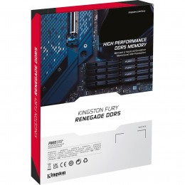 Память оперативная/ Kingston 64GB 6400MT/s DDR5 CL32 DIMM (Kit of 2) FURY Renegade Silver XMP