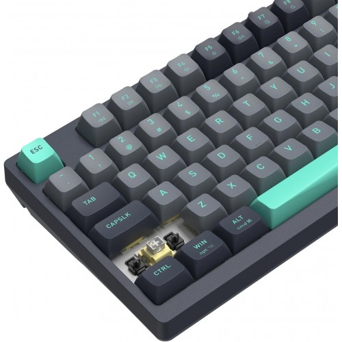 Клавиатура A4Tech FS300 PANDA ROCK: Механическая Игровая Клавиатура с LED Подсветкой и USB Подключением (Чёрный/Серый, 1.8м)