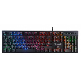 Клавиатура A4Tech B500N серый USB for gamer LED кабель 1.8м