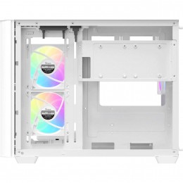 Корпус ПК без блока питания/ Case Ocypus Iota C50 Curve WH ARGB, Mini-Tower, TG, 3x120mm ARGB, 2xUSB-A 3.0 + 1xUSB-C, mATX, mITX White
