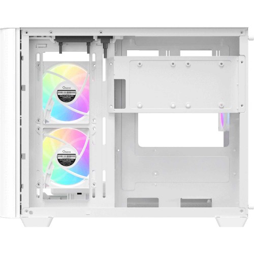 Корпус ПК Ocypus Iota C50 Curve WH ARGB - Mini-Tower с 3x120mm ARGB, USB-C и поддержкой mATX/mITX
