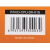 Кулер ID-Cooling DK-01S Soc-AM5/AM4/1200/1700/1851 черный 3-pin 24dB Al 65W 144gr Ret [DK-01S]
