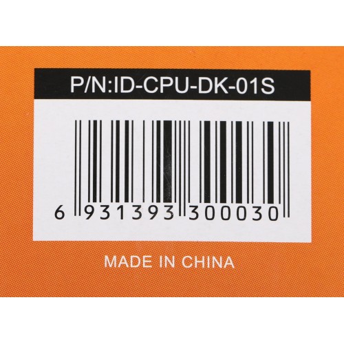 Кулер ID-Cooling DK-01S Soc-AM5/AM4/1200/1700/1851 черный 3-pin 24dB Al 65W 144gr Ret [DK-01S]