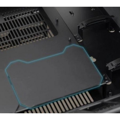 Корпус Lian-Li DK07X E-ATX черный с поддержкой 10 вентиляторов 120mm и 3 вентиляторов 140mm, 2xUSB 3.0 и аудиоразъемом