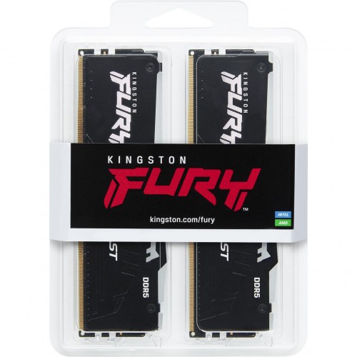 Память оперативная/ Kingston 64GB 6000MT/s DDR5 CL40 DIMM (Kit of 4) FURY Beast RGB XMP Kingston
