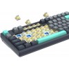 Клавиатура A4Tech FS300 PANDA ROCK: Механическая Игровая Клавиатура с LED Подсветкой и USB Подключением (Чёрный/Серый, 1.8м)