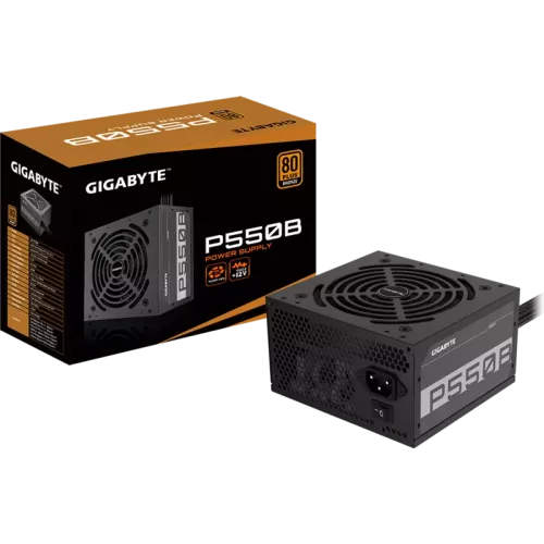 Блок питания Gigabyte GP-P550B 550W 80+ Bronze: надежное решение для вашего ПК (ATX, Non-modular, APFC)