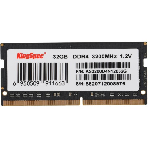 Память DDR4 32GB 3200MHz Kingspec KS3200D4N12032G - Высокопроизводительный SO-DIMM 260-pin для ноутбуков