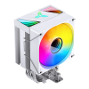Кулер для процессора/ CPU Cooler JONSBO CR-1400 V2 ARGB (180W, 4-pin PWM, 133mm, Al/Cu, 4x6mm, ARGB, 1x92mm, 38.2CFM, 33.8dBA, 2200RPM, S: 1700/1200/115X, AM4/AM5 White) JONSBO
