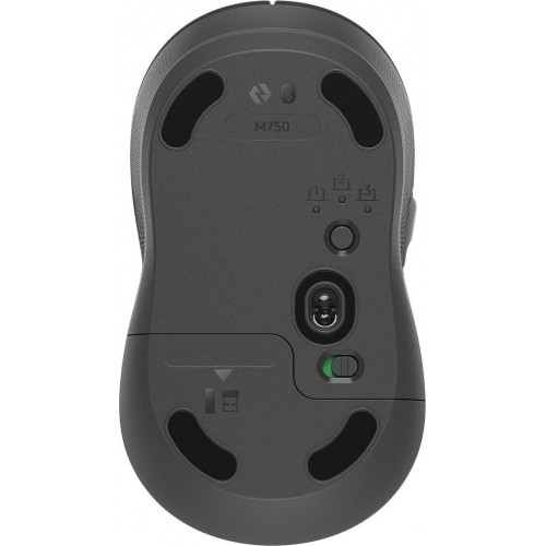 Мышь Logitech M750 графитовый оптическая 4000dpi беспров. BT/Radio USB 5but (910-006269)