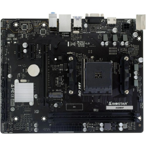 Материнская плата Biostar A520MHP для AMD AM4 - mATX, 2xDDR4, HDMI, 7.1 звук, RAID