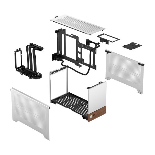 Корпус Fractal Design Terra Mini-Tower без блока питания - mITX, Silver, USB 3.0 и 3.2 Type-C, поддержка SFX PSU