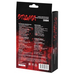 Мышь Оклик 399M STIGMA черный оптическая 1200dpi USB для ноутбука 3but (1175321)
