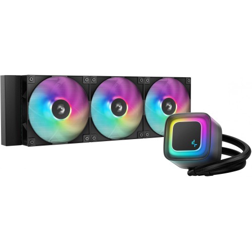 Система водяного охлаждения Deepcool LE360 V2 ARGB Soc-AM5/AM4/1200/1700/1851 черный 4-pin 19-31.6dB Al 250W 1632gr Ret (R-LE360-BKAMMC-G-2)