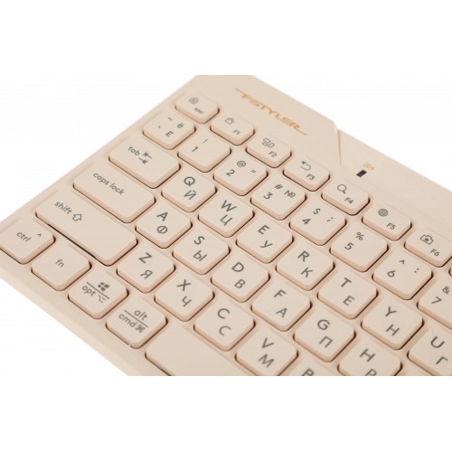 Клавиатура A4Tech FBK26C AS: Бежевый USB Беспроводной Slim Multimedia Модель для Удобства и Стиля