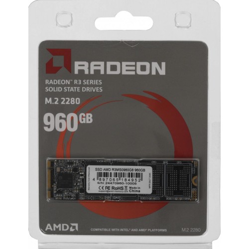 Твердотельный накопитель AMD SATA 960GB R3MS0960G8 Radeon M.2 2280
