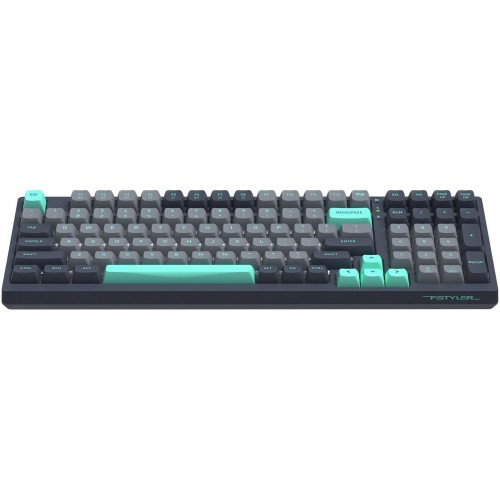 Клавиатура A4Tech FS300 PANDA ROCK: Механическая Игровая Клавиатура с LED Подсветкой и USB Подключением (Чёрный/Серый, 1.8м)