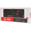 Механическая клавиатура A4Tech S98 RED для геймеров с LED подсветкой и USB подключением (1.8м)