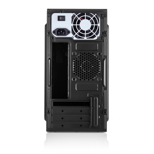 Корпус с блоком питания 450Вт./ Case Forza mATX, 450W, 2xUSB2.0, Black, w/o FAN, 8 cm fan PSU, power cord Foxline