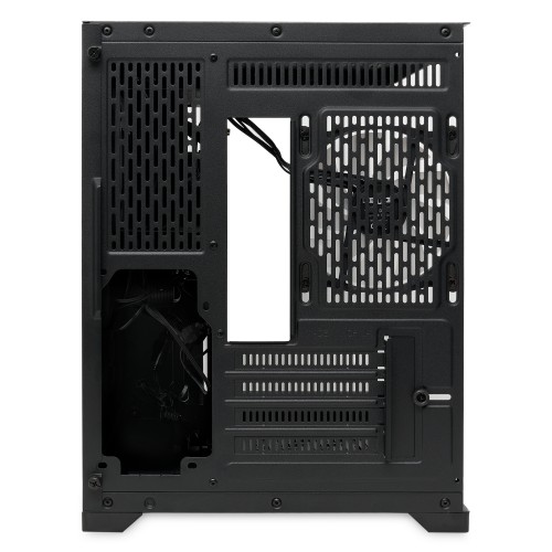 Корпус без блока питания/ Case HSPD F330, Panoramic Mini-tower, Black, TG, 0.5 SPCC, 3x120mm ARGB (FN027) mATX, mITX 160/400/200mm 1x2.5", 2x3.5", 4xPCI 1xUSB-C 3.0, 2xUSB-A1.0 428x280x375mm