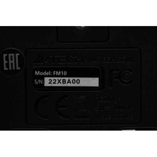 Мышь A4Tech Fstyler FM10 черный/синий оптическая 1600dpi USB 4but (FM10 BLUE)