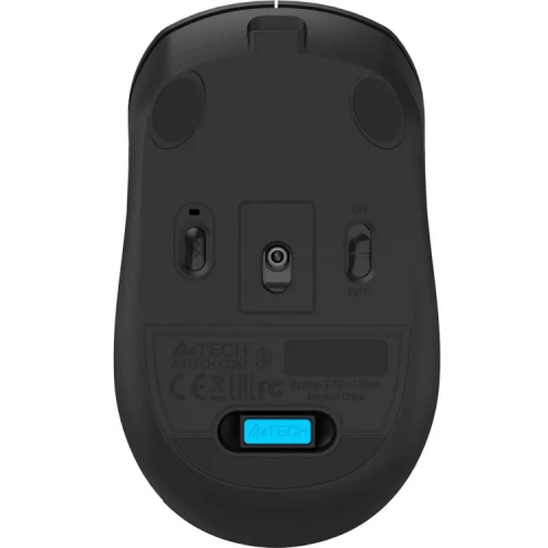 Мышь A4Tech Fstyler FG16CS Air2 черный оптич. 2000dpi silent беспров. USB для ноутбука 3but (FG16CS