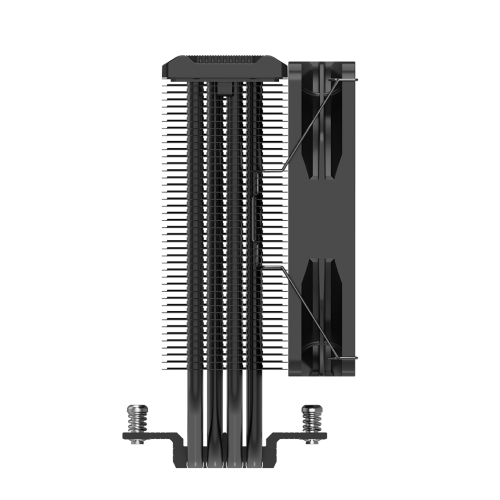 Кулер для процессора/ CPU Cooler PCCooler PALADIN EX400 ARGB (180W, 4-pin PWM, 157mm, Al/Cu, 4x6mm, ARGB, 1x120mm, 73.6CFM, 28.6dBA, 1800RPM, S: 1851/1700/1200/115X, AM5/AM4, black) PcCooler
