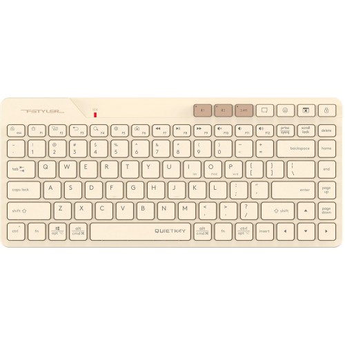 Клавиатура A4Tech FBK26C AS: Бежевый USB Беспроводной Slim Multimedia Модель для Удобства и Стиля