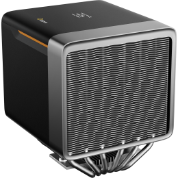 Кулер для процессора/ CPU Cooler Ocypus Delta A62 EX BK Digital (250W, 4-pin PWM, LED temp., 160mm, Al/Cu, 6x6mm, 2x120mm, 70CFM, 31dBA, 1800RPM, S: 1851/1700/1200/115X, AM5/AM4, black)
