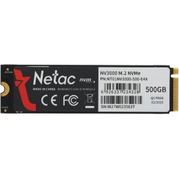 Твердотельный накопитель Netac PCIe 3.0 x4 500GB NT01NV3000-500-E4X NV3000 M.2 2280 [NT01NV3000-500-E4X]