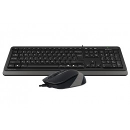 Клавиатура + мышь A4Tech Fstyler F1010 клав:черный/серый мышь:черный/серый USB Multimedia (F1010 GREY)