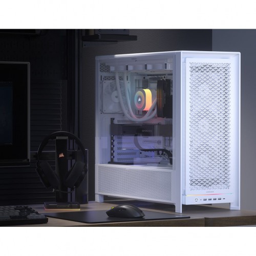 Корпус Corsair 5000D RS High-Airflow White: Midi-Tower без блока питания для E-ATX, ATX, mATX и mITX