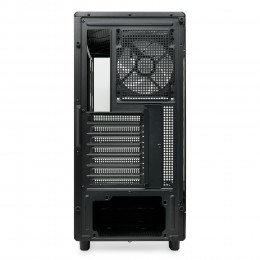 Корпус без блока питания/ Case HSPD F510, Panoramic Mid Tower, Black, TG, 0.5 SPCC, 3x120mm ARGB (Orbis F1) ATX, mATX, mITX 180/280/160mm 1x2.5", 1x3.5", 7xPCI 2xUSB-A 3.0 356x218x467mm