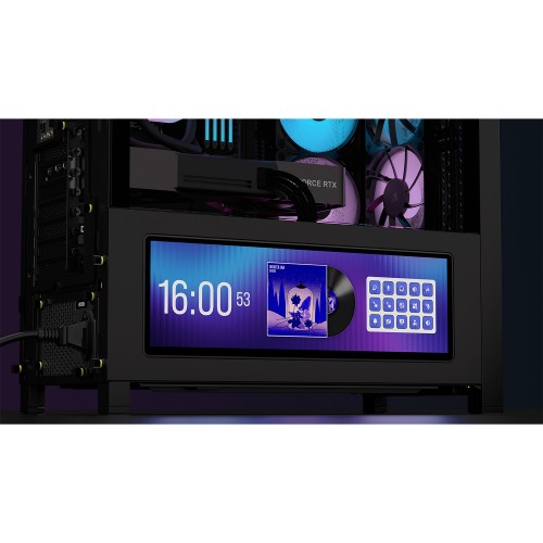Купить корпус Corsair Frame 4000D LCD RS ARGB - Midi-Tower без блока питания, 3 вентилятора 120mm ARGB, поддержка E-ATX, ATX, mATX, mITX, черный