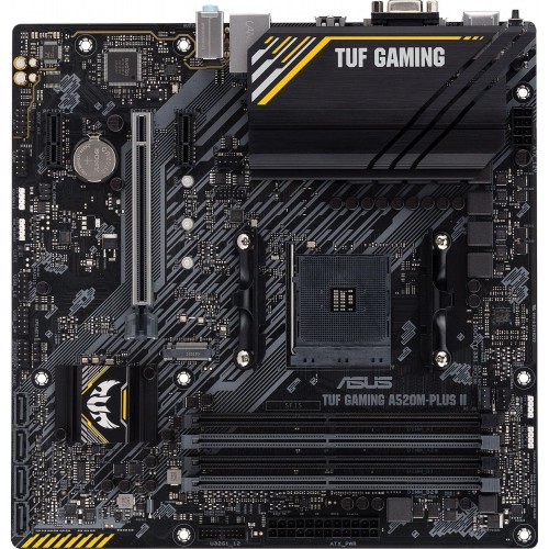 Материнская плата Asus TUF GAMING A520M-PLUS II для AMD: mATX, 4xDDR4, HDMI, DP, 7.1 звук