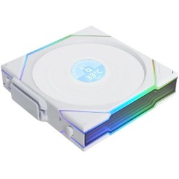 Вентилятор для корпуса Lian-Li Uni Fan TL Wireless LCD 120 LCD ARGB 120х124.5x28 белый 4-pin 27дБ (G99.12TLLCD1W1W.R0) Ret