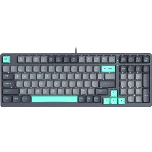 Клавиатура A4Tech FS300 PANDA ROCK: Механическая Игровая Клавиатура с LED Подсветкой и USB Подключением (Чёрный/Серый, 1.8м)
