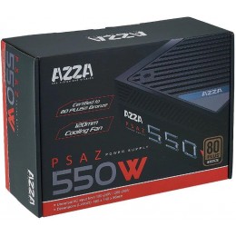 Блок питания Azza ATX 550W PSAZ-550W 80+ bronze (20+4pin) APFC 120mm fan 5xSATA RTL [PSAZ-550]