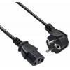 Кабель Buro BU-PCAB-ZP IEC C13 Евровилка угловой 1.8м черный (пакет)