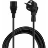 Кабель Buro BU-PCAB-ZP IEC C13 Евровилка угловой 1.8м черный (пакет)