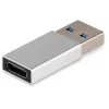 Адаптер Buro ver2.0 USB A(m) USB Type-C (f) (BU-USB2-AM-CF) серебристый