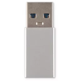 Адаптер Buro ver2.0 USB A(m) USB Type-C (f) (BU-USB2-AM-CF) серебристый