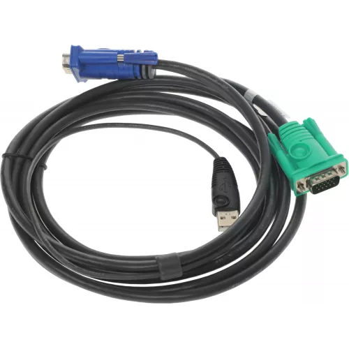Кабель Aten 2L-5203U VGA (m) VGA (m) 3м черный
