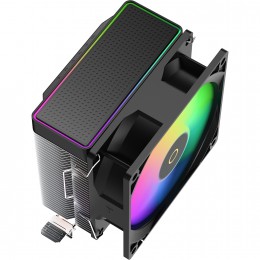 Кулер для процессора/ CPU Cooler Ocypus Gamma A20 BK ARGB (110W, 3-pin, 122.5mm, Al/Cu, 2x6mm, ARGB, 1x92mm, 32CFM, 21dBA, 1900RPM, S: 1851/1700/1200/115X, AM5/AM4, black)