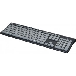 Клавиатура Оклик 480M черный/серый USB slim Multimedia (1067199) кабель 1.5м