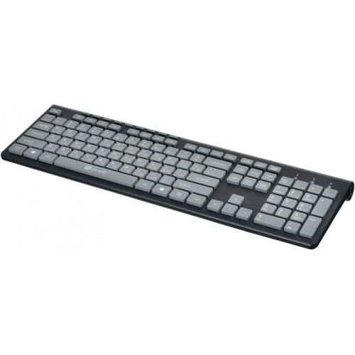 Клавиатура Оклик 480M USB Slim Multimedia черный/серый, 1.5м - идеальный выбор для комфортной работы и игр