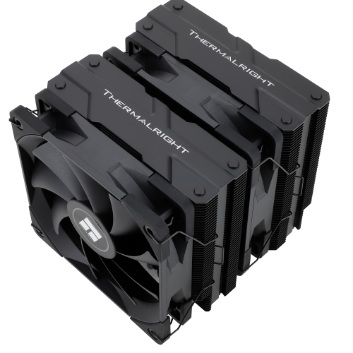 Кулер для процессора/ CPU Cooler Thermalright Peerless Assassin 120 Black (4-pin PWM, 157mm, Ni/Cu, 6x6mm, 2x120mm, 66.17CFM, 25.6dBA, 1550RPM, S: 2011, -3, 2066, 1200, 1700, 1851, 115x, AM4, AM5, black)