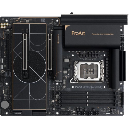 Купить материнскую плату Asus PROART Z890-CREATOR WIFI Soc-1851 с поддержкой Intel Z890, 4xDDR5, 10Gigabit и 2.5Gigabit RAID