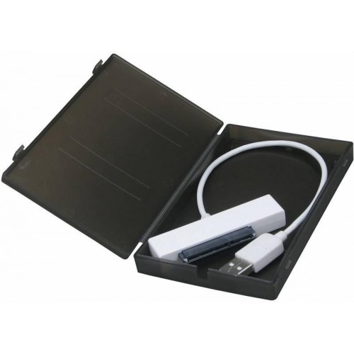 Внешний корпус для HDD/SSD AgeStar SUBCP1 2.5 SATA USB 2.0 - Черный пластиковый