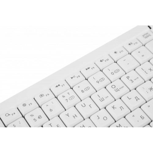 Клавиатура A4Tech FBK11 белый/серый - Беспроводная USB BT/Radio Slim для Комфорта и Стиля